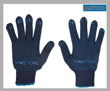 Armstrong BLUE COTTON KNITTED GLOVES  Rakme Safety | Safety Equipment Supplier in Saudi Arabia | Riy