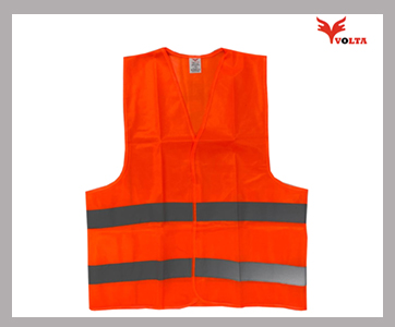 FABRIC VEST WITH 2 REFLECTIVES 100 Gsm